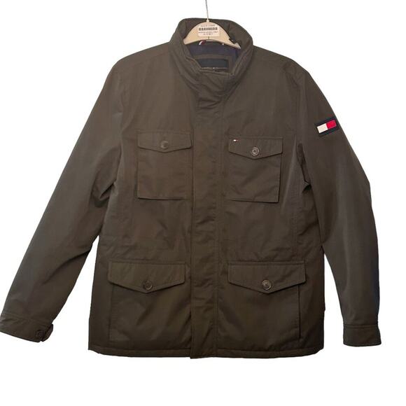TOMMY HILFIGER Military Inspired Utility Jacket Size Large - Picture 1 of 15